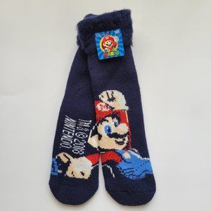 Nintendo Super Mario 1 Pair Mens Sleeper Socks Size 10-13 NWT
